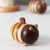 Wooden Toothpick Holder Creative Bee Shape