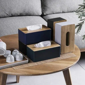 Elegant And Simple Wooden Tissue Holder