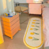Cute Floral Fluffy Soft Bedroom Rugs