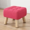 Living Room Chairs Vanity Stool Wooden Pink