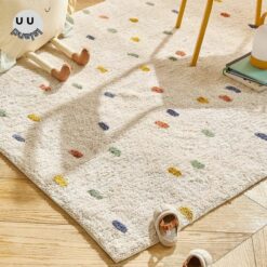 White Plush Rug For Living Room