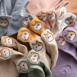 10 Pairs Cute Cat Woman Socks