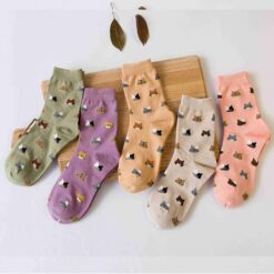 Cartoon Animal Short Casual Cotton Socks