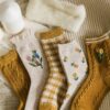 Lolita Soft Girl Wool Sokken Beautiful Boots Sock, 5pair