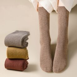Cotton Autumn Winter Lady Middle Tube Socks
