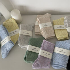 New Personality Spot Solid Color Women's Socks