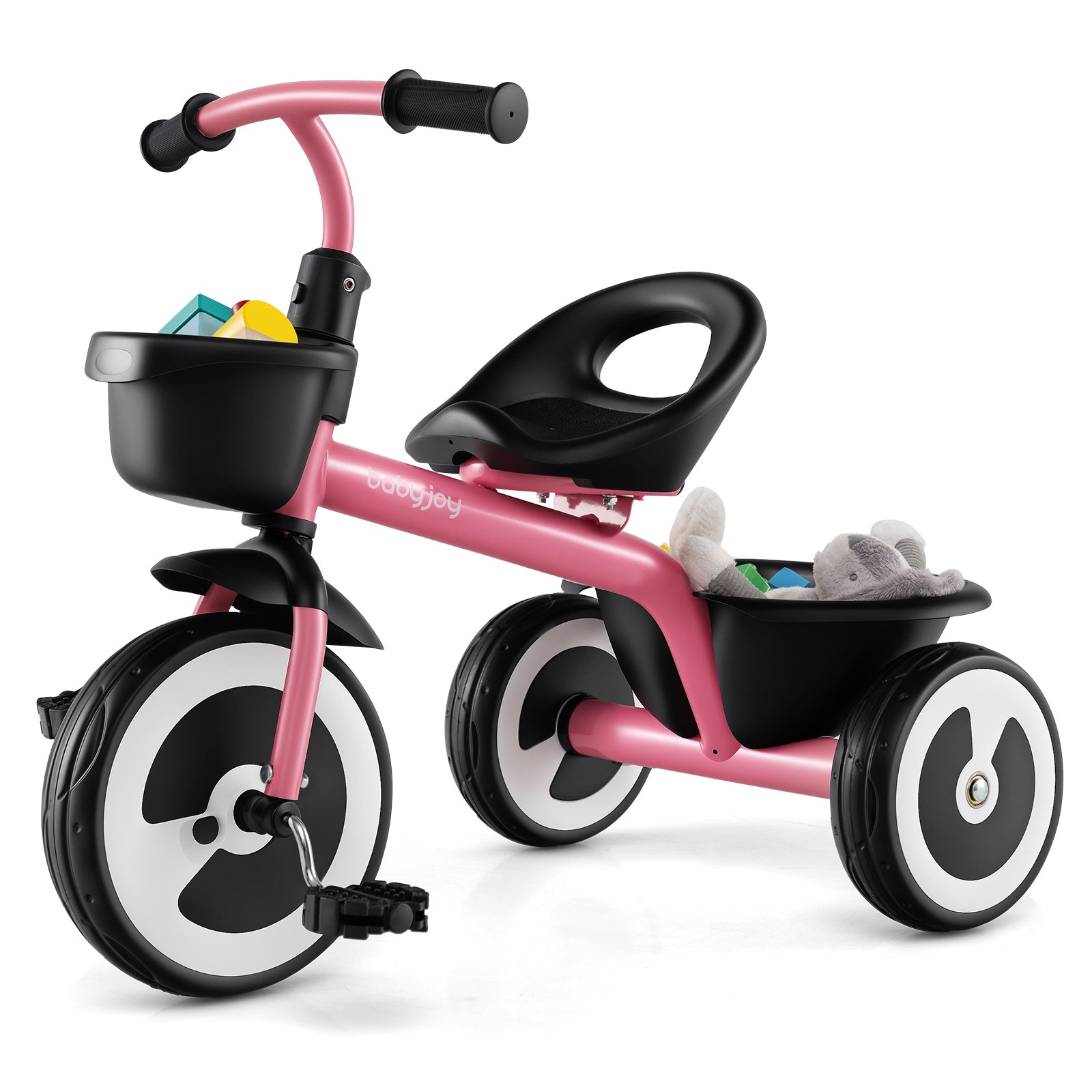3-Wheel Toddler Bike with Heavy-Duty Carbon Steel Frame, Birthday Gift for Boys & Girls 1.5-5 Years Old