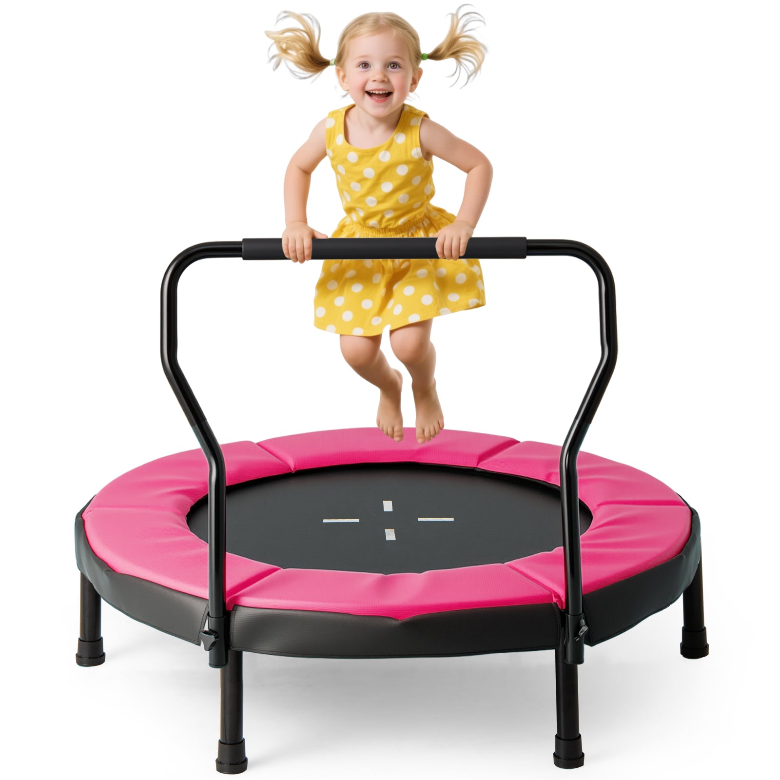 40â€ Trampoline for Kids, Indoor/Outdoor Fitness Trampoline for 3-6 Years Old Toddlers