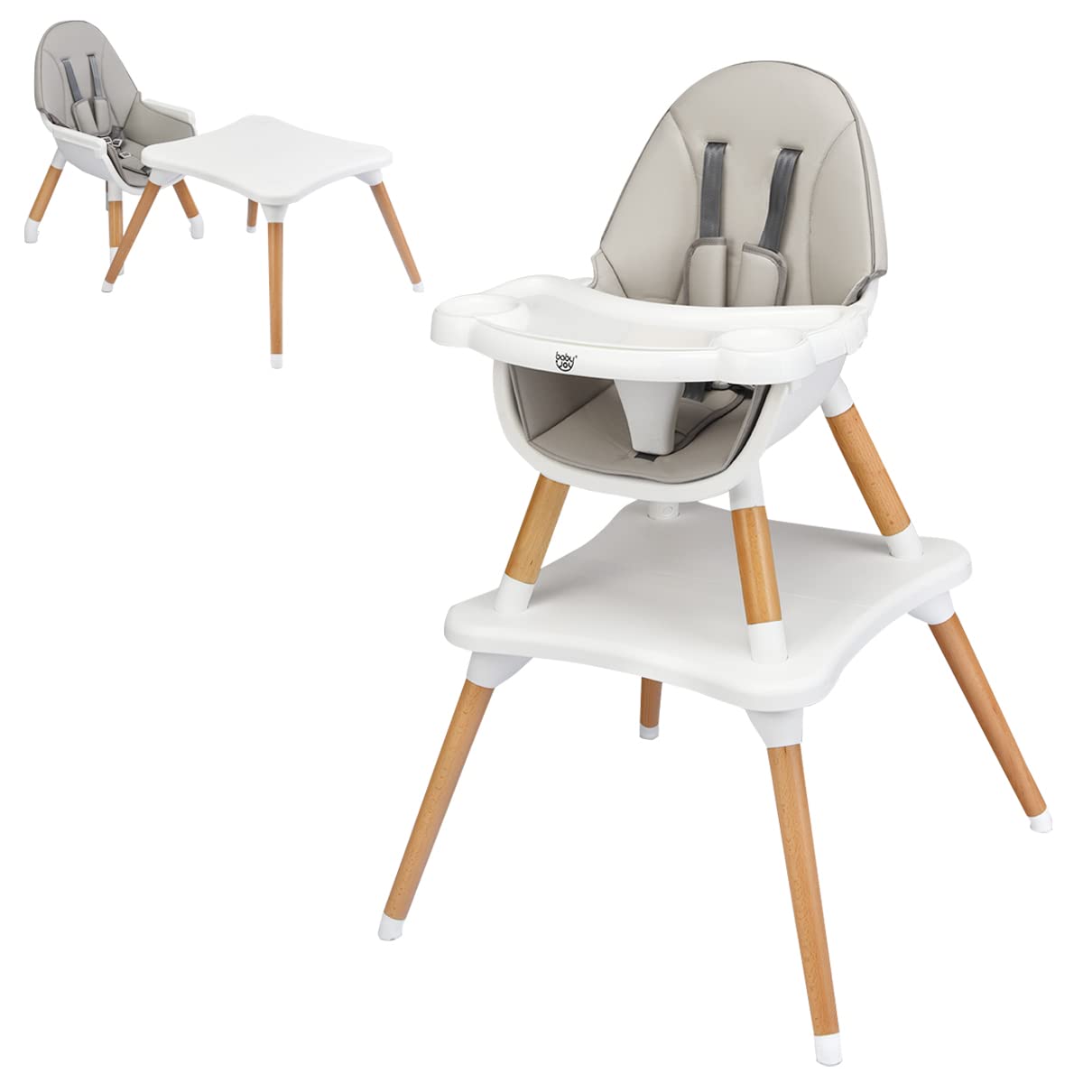  5 in 1 High Chair, Convertible High Chairs for Babies and Toddlers/Booster Seat/Table and Chair Set