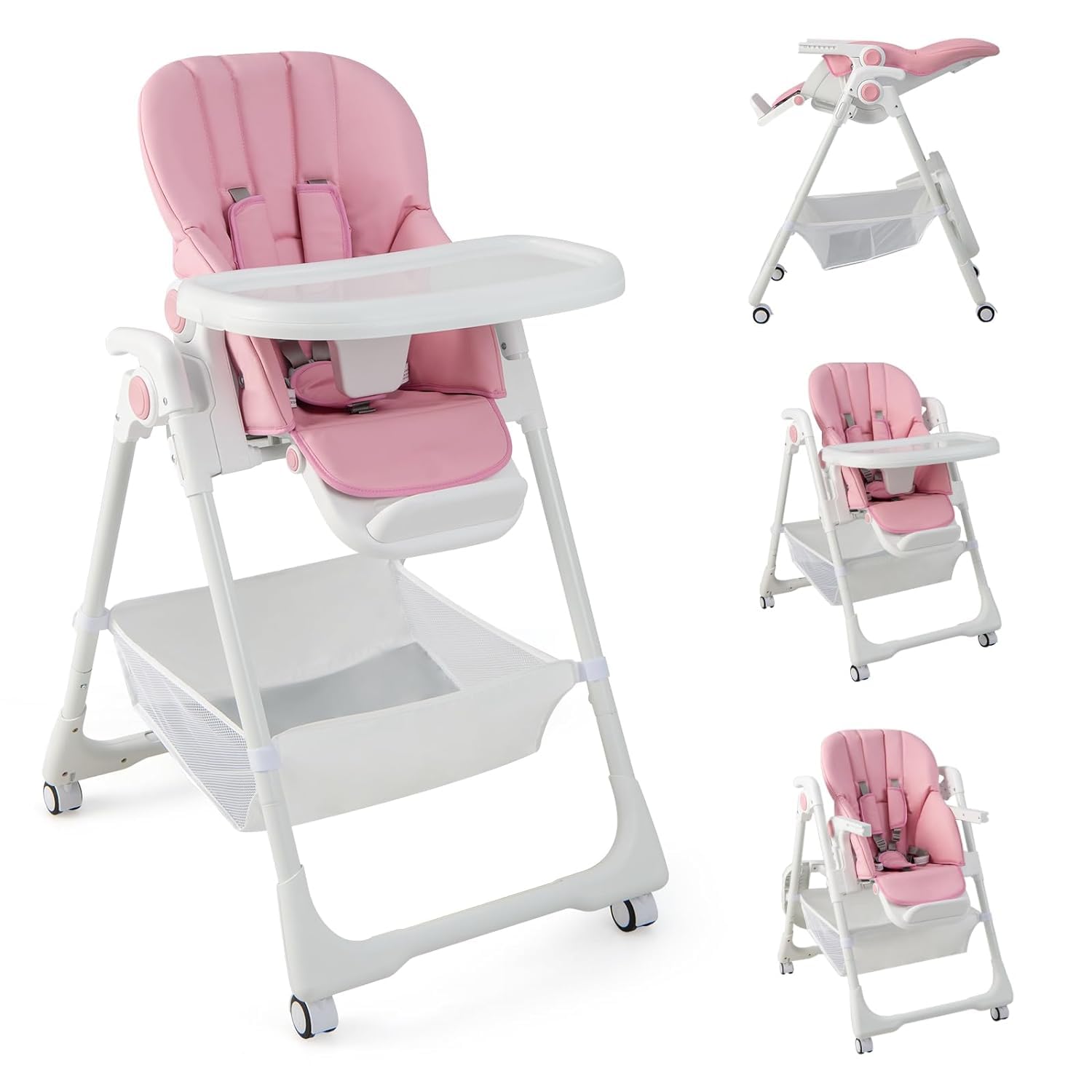  Baby High Chair, Foldable Highchair